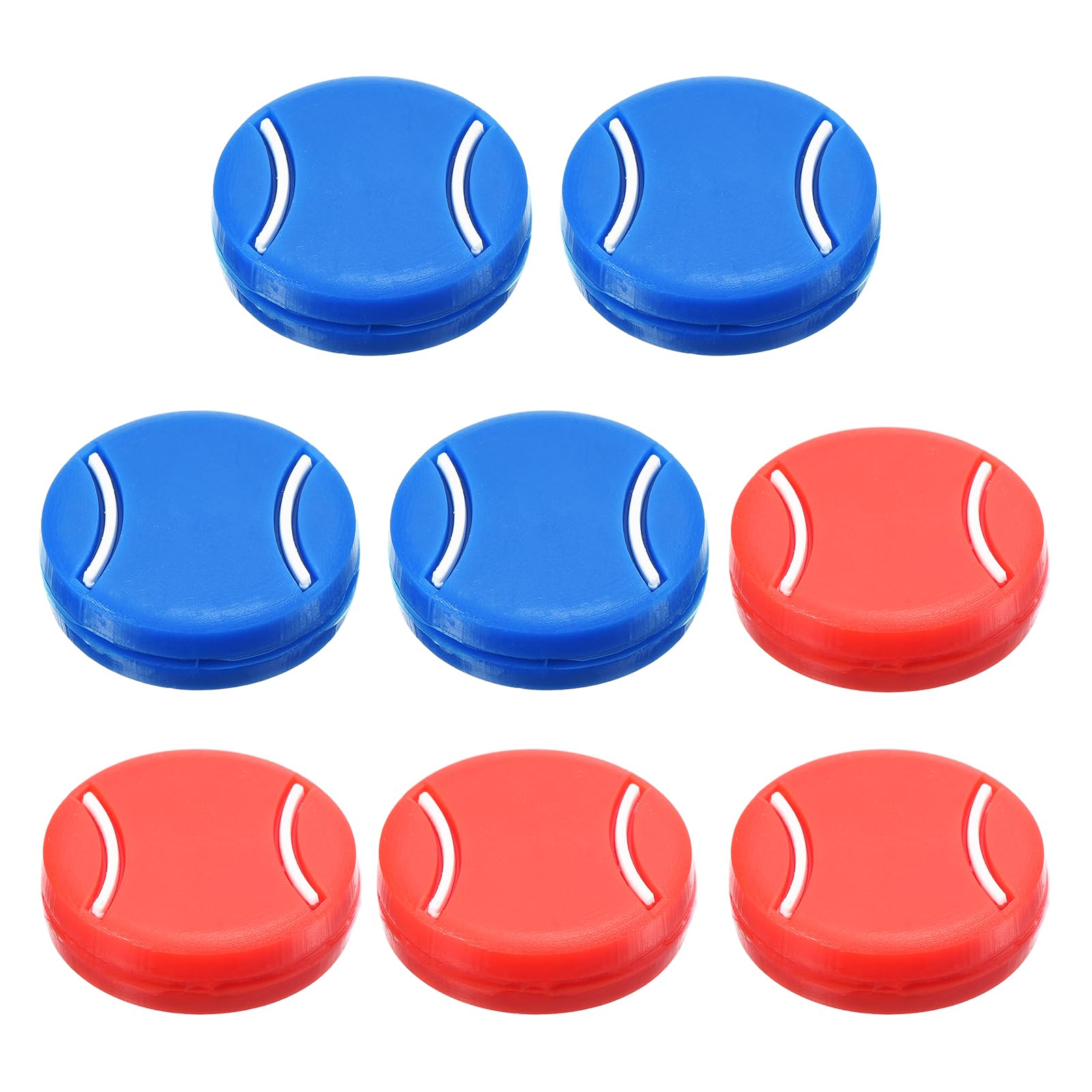 PATIKIL Tennis Racket Vibration Dampener, 8 Pack Tennis Racket Damper Silicone Racket String Shock Damping Absorber for Tennis Racket and String, Red/Blue