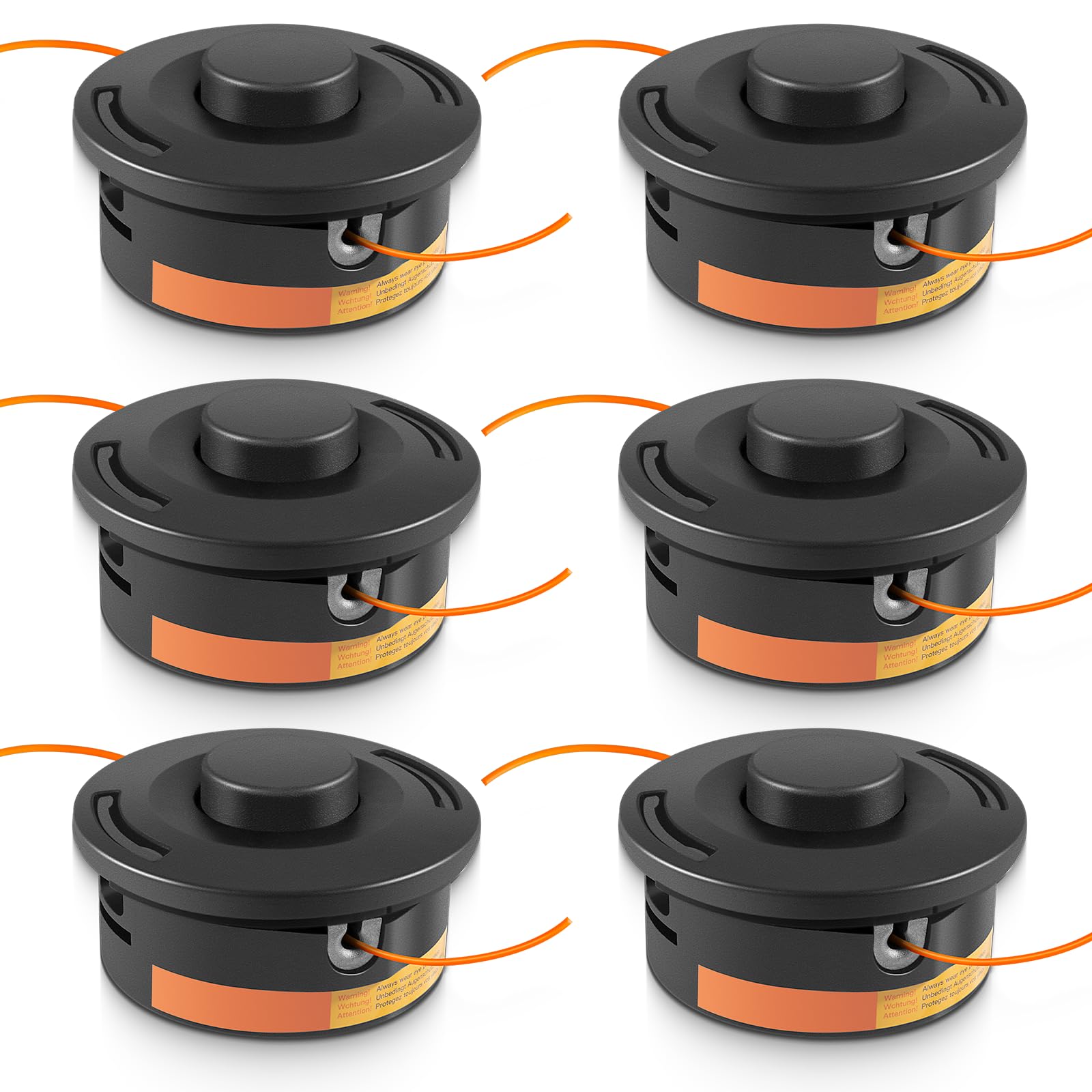 Photo 1 of Yoursme 6 Packs 25-2 Trimmer Head for Stihl FS90 FS90R FS55 FS56 FS56RC FS70 FS80 FS110 FS130 FS88 FS100 FS100R FS106 FS108 Weed Eater Head, Replaces 4002 710 2108, 4002 710 2191