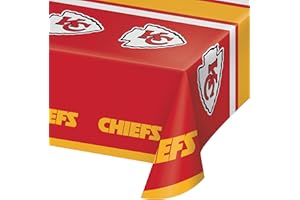 Trendware Kansas City Chiefs Plastic Tablecloths, 3 ct