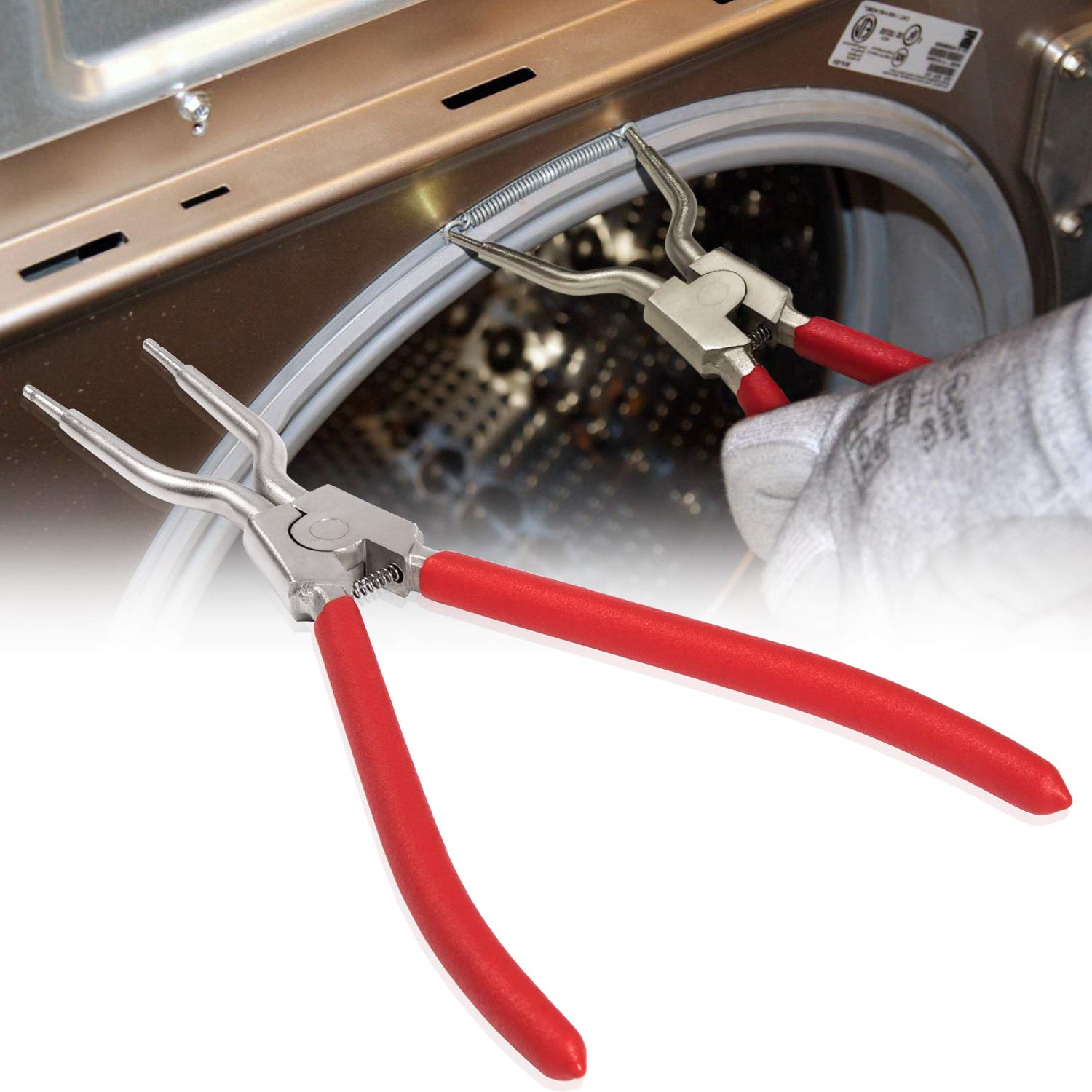 383EER4001A Washer Inner/Outer Tub Spring Expansion Tool 383EER4004A For LG, Samsung, Kenmore, Whirlpool Washing Machines, Spring Tool Expands to 4.3 Inches for Door Boot Seal Clamp Ring Removal