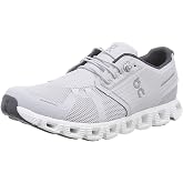 On Men's Cloud 5 Sneakers, Glacier/White, 8.5