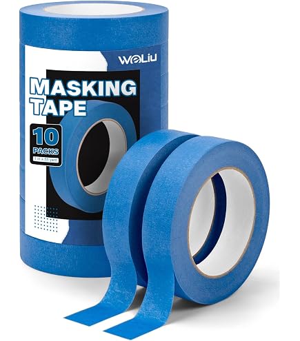 20 Rolls Blue Painters Tape 1 Inch,Blue Painters Tapes,Blues Masking...