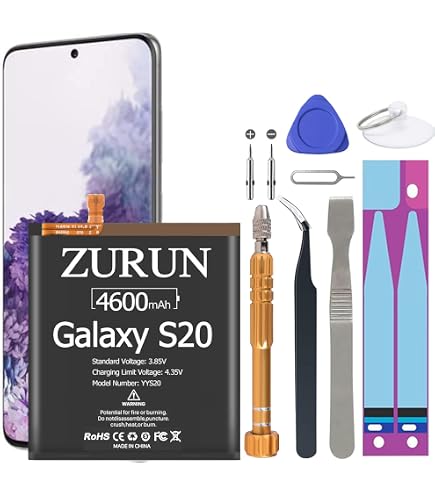 Amazon.com: Galaxy S20 Battery, (Upgraded) MAXBEAR 4500mAh 3.85V