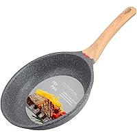 Hansubute Induction Nonstick Stone Frying Pan with Soft Touch Handle,Children Protection Function(8inch)