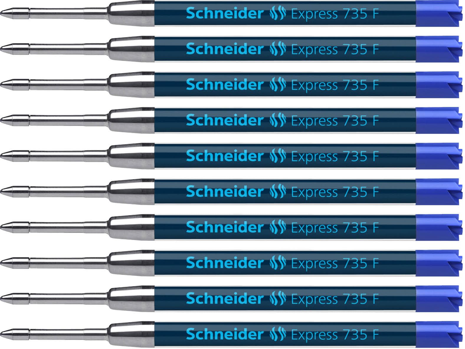 Schneider Express 735 M International Large-Capacity Refill Blue Indelible ISO 12757-2 G2 Pack of 10