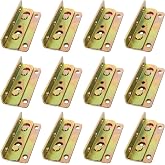 CYEAH 12PCS Bed Frame Brackets,Bed Rail Brackets Heavy Duty, Wooden Bed Rail Fittings, Rust Proof Bed Frame Hardware Brackets Kit for Connecting to Wood, Headboards and Foot-Boards