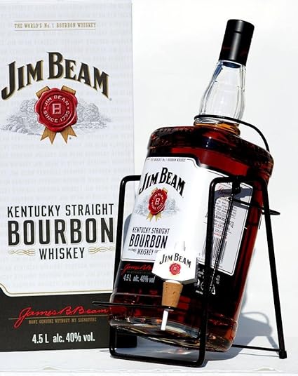 Jim Beam mit Wippe Kentucky Straight Bourbon Whiskey 40% 4,5l Großflasche