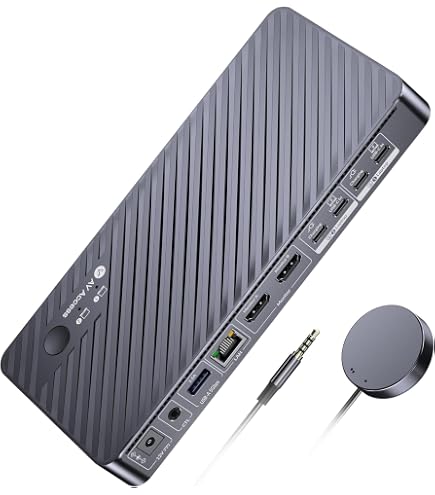 Unitek USB 10Gbps Switch Universal Dual 4K KVM Docking Station