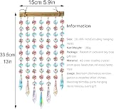 HDCRYSTALGIFTS 13" Crystal Sun Catcher Rainbow Maker Prisms Wind Chime view 4