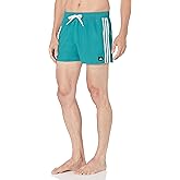adidas Men's Standard 3-Stripes Classics Swim Short Length