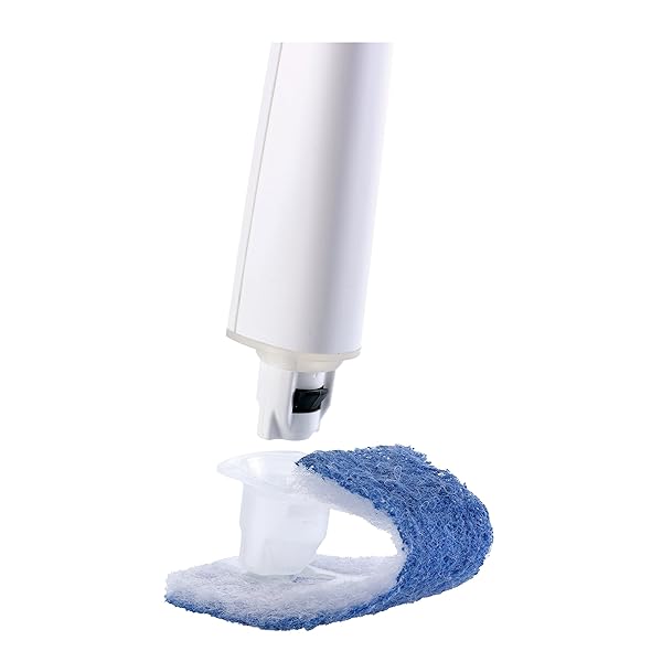 SCOTCH-BRITE DISPOSABLE TOILET SCRUBBER REFILLS, REMOVES RUST & HARD WATER STAINS, 10 DISPOSABLE REFILLS BLUE