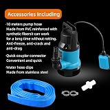 KATSU Garden Submersible Water Pump 400W with 10m 32mm Hose & Quick Connector view 5