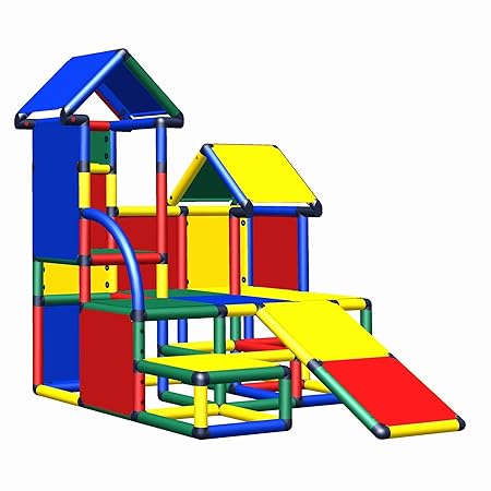 move and stic Indoor & Outdoor Klettergrüst Luise für Kleinkinder ab 12 Monate als Möbel und Motorikschule im Kinderzimmer ei
