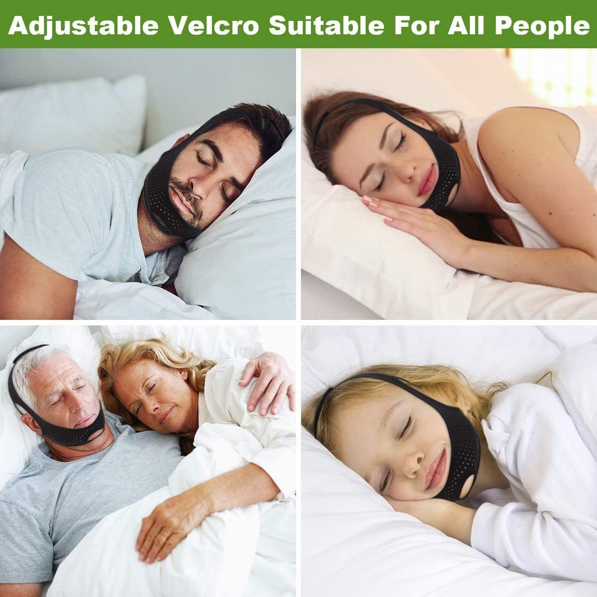 Atrilly Anti Snoring Chin Straps, Anti Snoring Devices, Stop Snoring Solution Snore Reduction Sleep Aids, Snore Stopper Relief Chin Straps for Men Women Snoring Sleeping Mouth Breather: Health & Personal Care