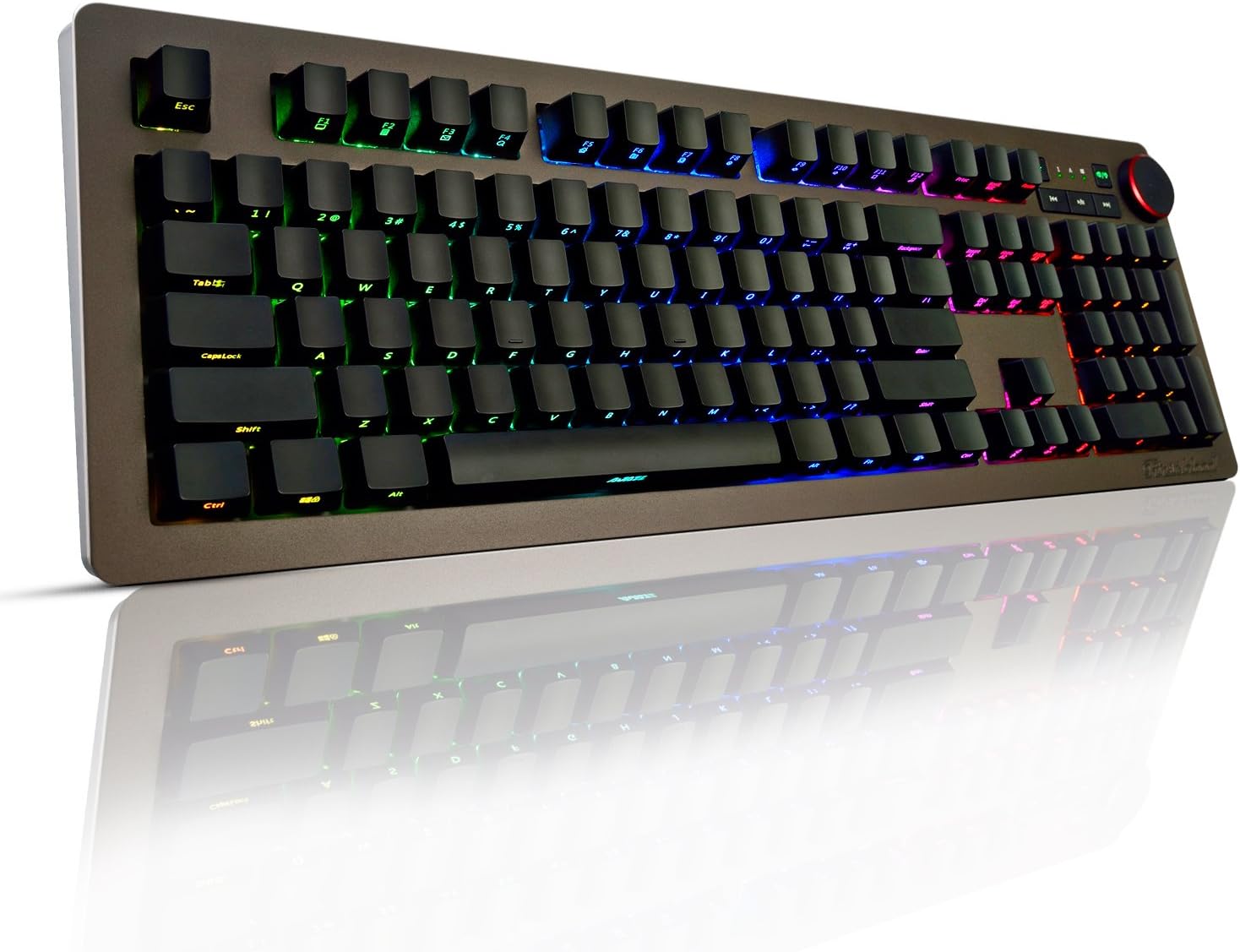 Mechanical Gaming Keyboard, MengK Full RGB Backlit Gaming Keyboard with 110 Key - Fully Programmable and N-key Rollover