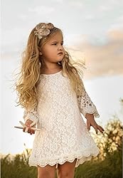 Flower Girl Dress for Toddler Baby Girls,Lace Tulle