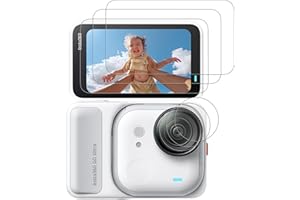 CYNOVA 6pcs Screen Protector for Insta360 Go Ultra, Tempered Glass Screen Protector with 3 Lens Protector Film for Insta360 G