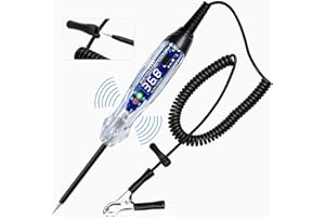 ATOBLIN Buzzer Test Light Automotive, 4-60V DC LED Digital Circuit Tester, Heavy Duty Light Tester with Voltmeter, Auto Voltage Tester Electric Probe Test Pen for Fuse, Battery, Polarity