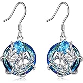 YFN Octopus Gifts for Women Sterling Silver Octopus Dangle Drop Earrings Ocean Animal Jewelry for Ocean and Octopus Lover