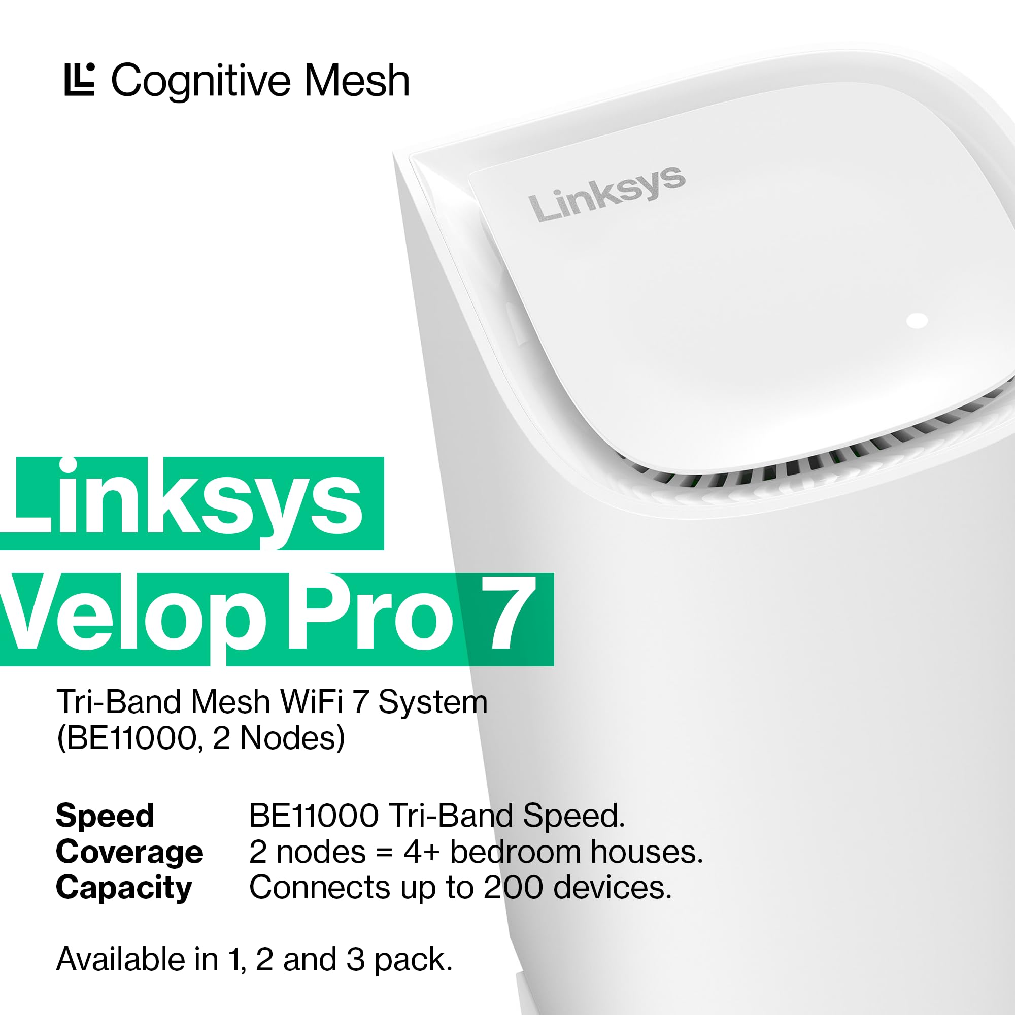 Linksys 200 Router Mua Linksys Velop Pro 7 WiFi Mesh System | Two Cognitive Mesh Tri-Band ...