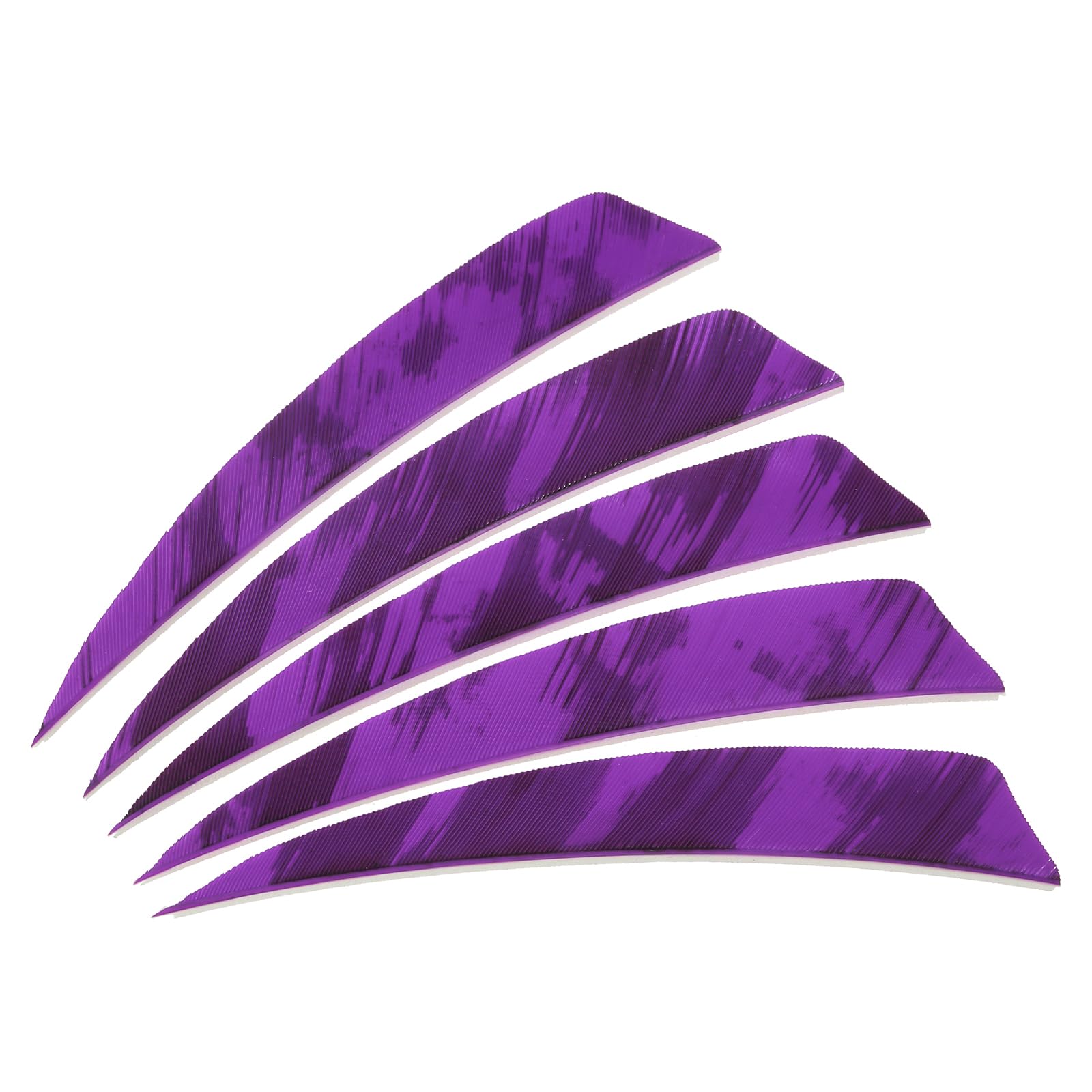 PATIKIL Shield Cut Vanes, 20 Pack 4 Inch Archery Arrow Fletch Turkey Feather Fletch Right Wing Fletching for DIY Target Shooting, Purple