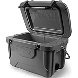 Arctic Zone Titan Deep Freeze 20Q Premium Ice Chest Roto Cooler with Microban Protection, Gray