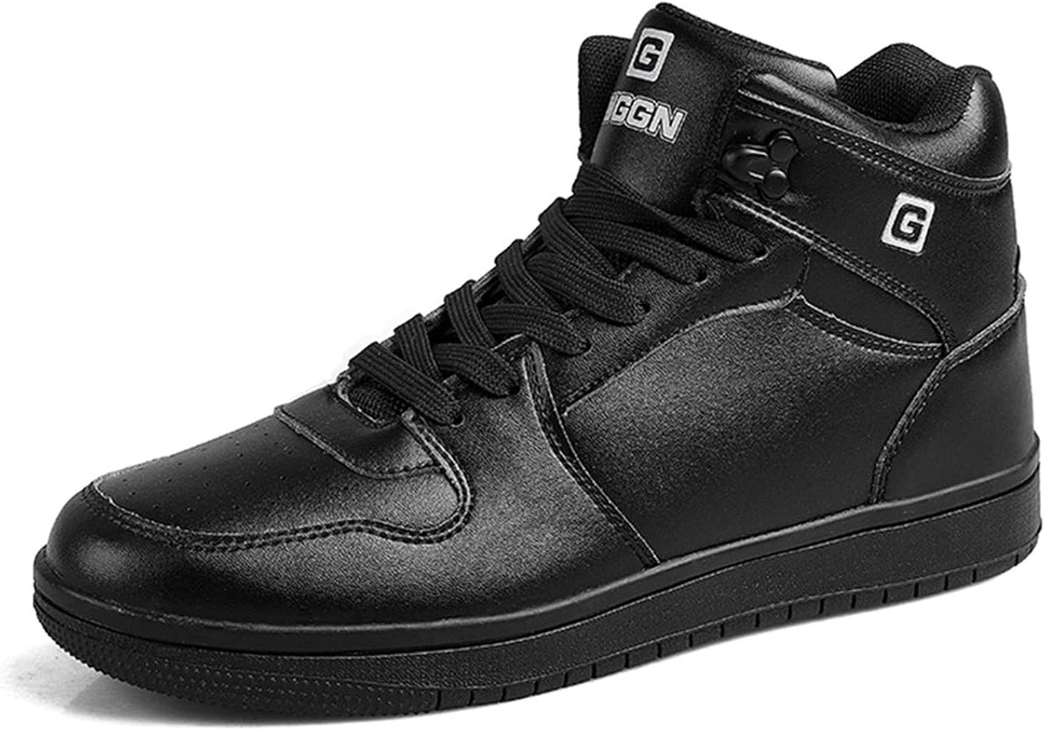 high top leather shoes