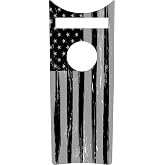Kustom Cycle Parts Aftermarket Black and Grey American Flag Plastic Dash Panel Console Insert! Compatible with 2008-2023+ Harley Davidson Road King Dash