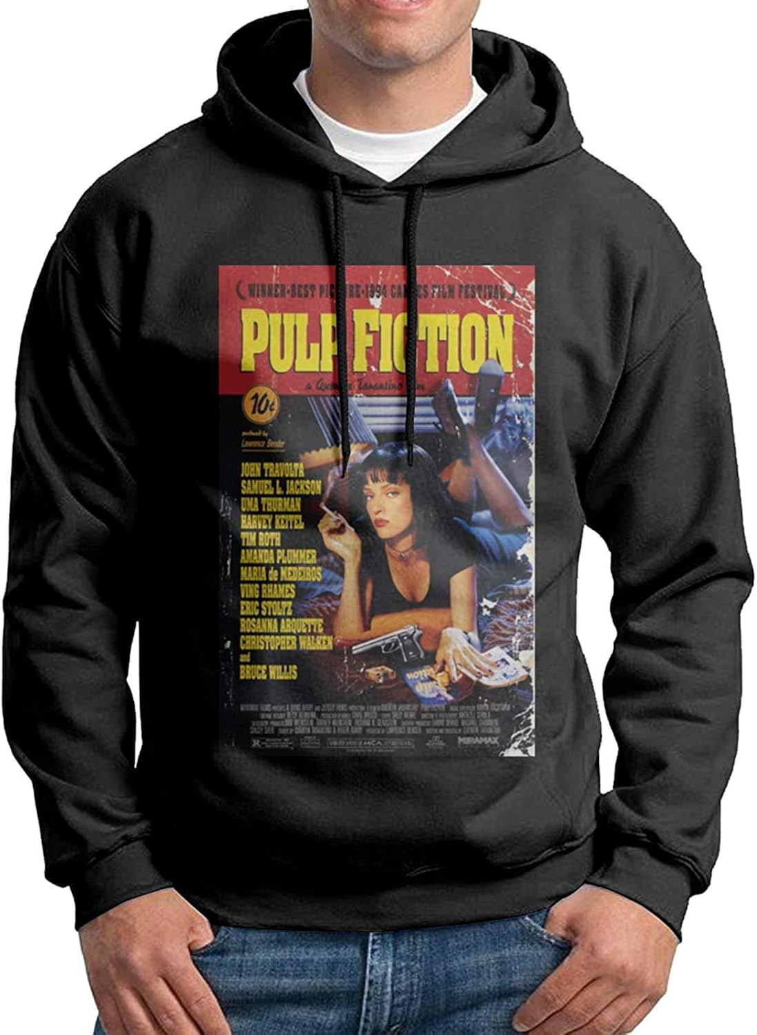 Amazon.com: "N/A" Pulp Fiction Hoodies for Mens Fashion Fleece Pullover