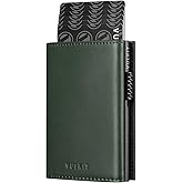 VULKIT Card Holder Wallet with Coin Pocket Magnetic Closure Pop Up Cards With ID Window Leather Wallet for Cash & Credit Cards | with Coin Pocket, Magnetic Closure, Pop Up Cards, With ID Window