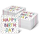Birthday Table Napkins, Soft Paper Napkins,Happy Birthday Theme Napkins for Dinner Napkins,Soft Paper Napkins Tables Tissue for Girls Boys Birthday Party Decorations, Baby Showers