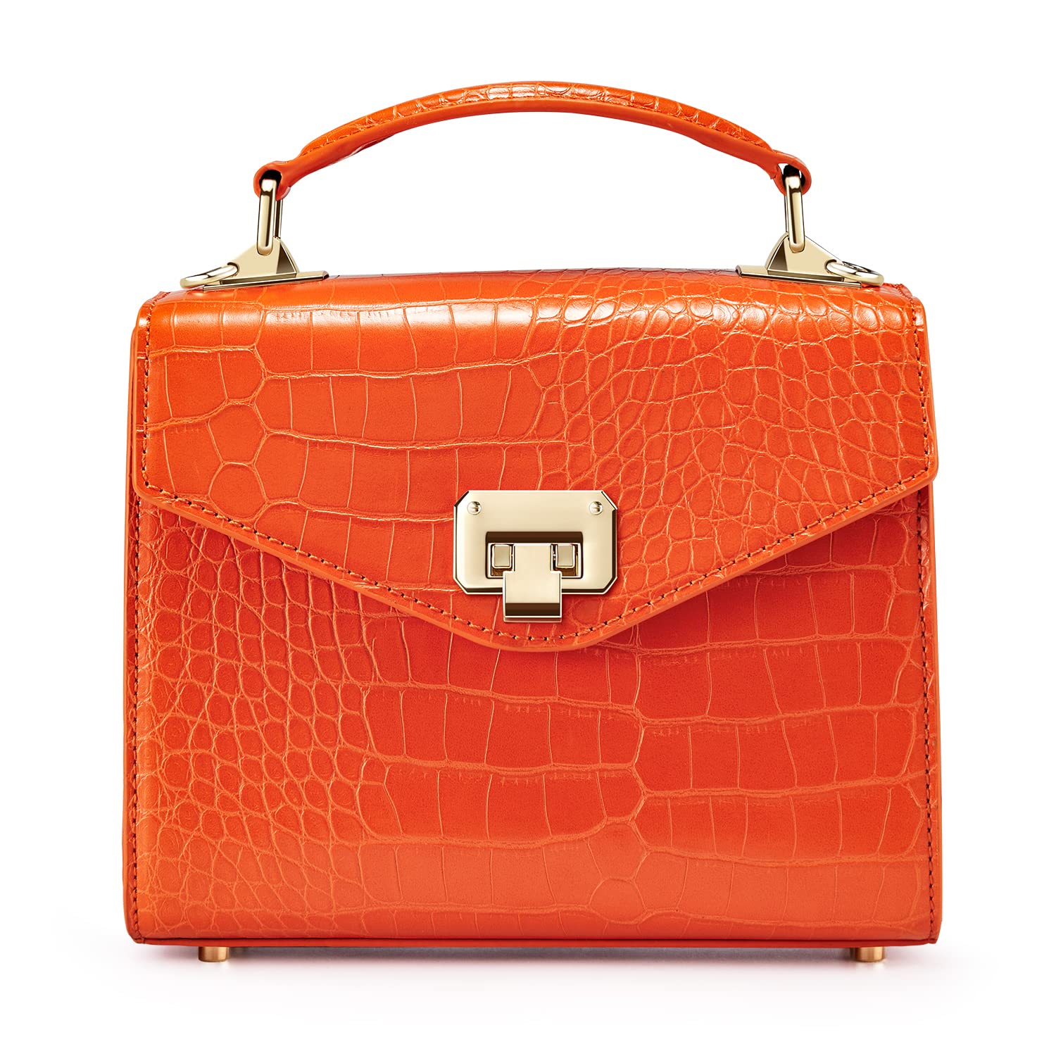 VICTORIA HYDE Women's Top Handle Handbag, Leather Satchel Purses, Square Crossbody Bags