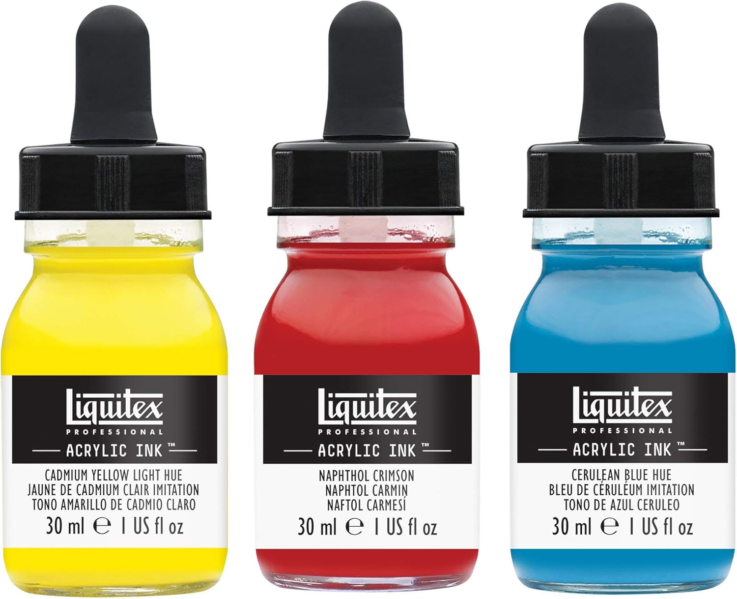 Liquitex Professional Acrylic Ink, Set of 3 x 30 Essential Colours, Essential Set, 30 ml (Pack of 3) - Image 4