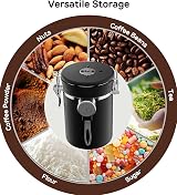 Coffee Gator Airtight Canister 1300 mL Stainless Steel with Date Tracker view 2
