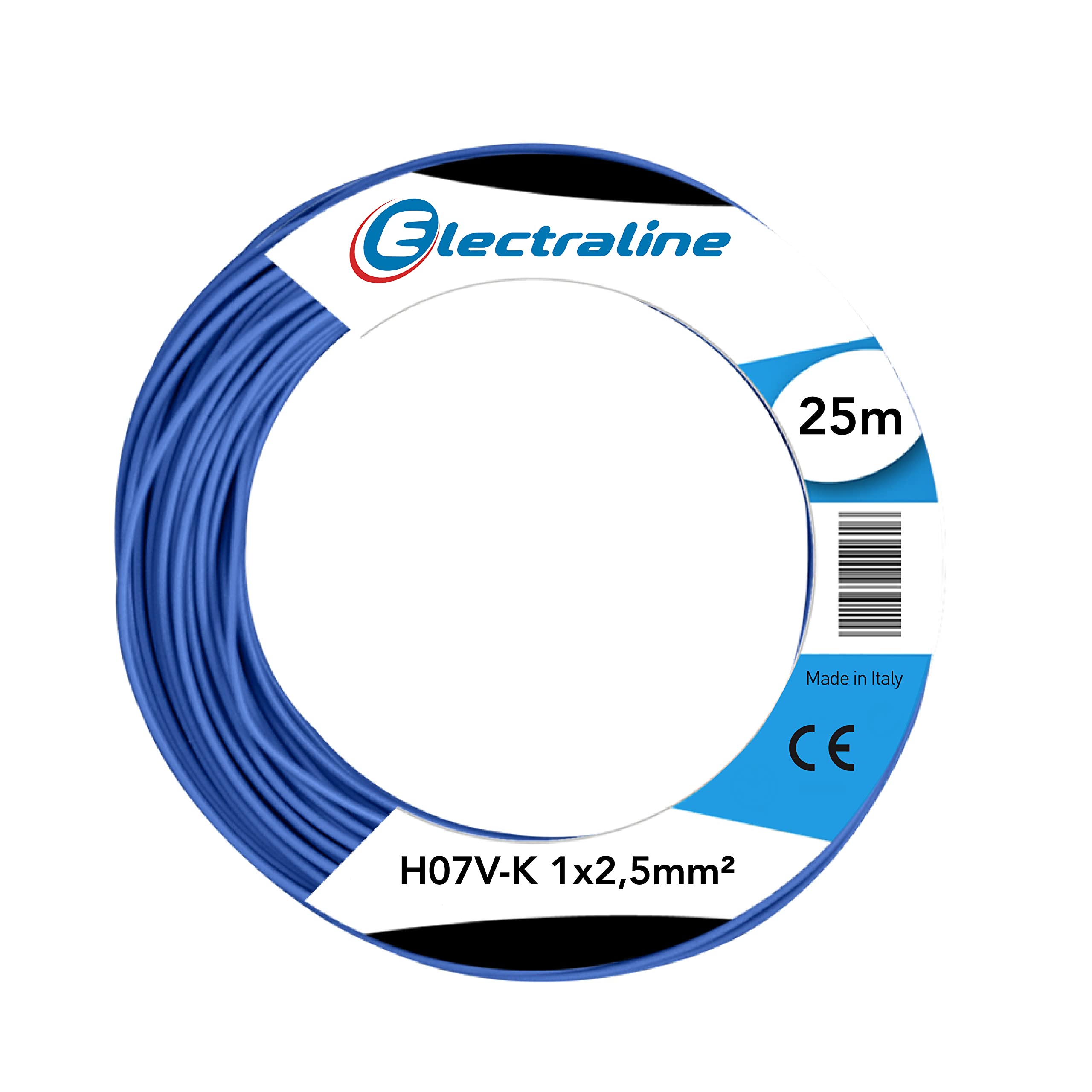 electroline 15162 H03 V-K 1X2,5 25M Blue