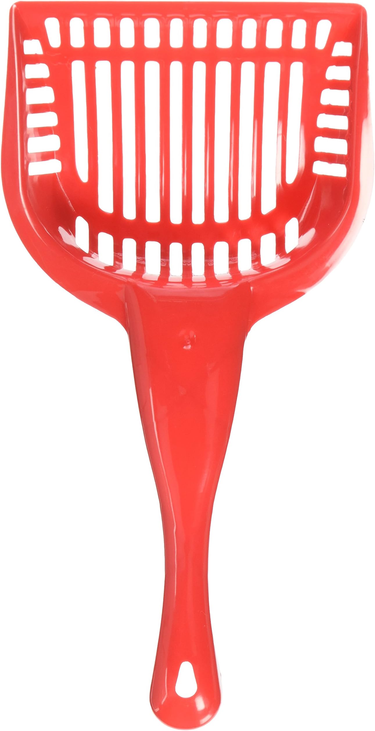 Cat Litter Scoop with Reinforced Comfort Handle by Weebo Pets (Red)