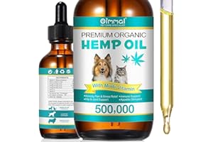 Hemp Oil for Dogs Drop 60mL, Pet Hemp Drops Helps Anxiety Stress Relief Sleep Aid Thunder, Fireworks and Travel Calm Tincture