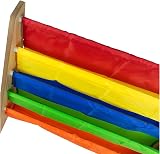 Hyfive Kids Bookshelf 4 Tier Colourful Fabric Sling Shelves 62x26.5x60.5cm view 7
