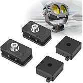 NORTHYUN Quick Release Universal Hood Ditch Light Mounting Brackets, Dual Mount Options with 5-Point Lockdown Base CNC Aluminum Adjustable LED Pod Light Mount Kit 2PCS