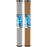 ICEPURE 20" x 2.5" Whole House CTO Carbon Water Filter Cartridge, 2-Stage Activated Carbon Block and KDF Heavy Metal Removal Filter Combo Kit Replacement for 20 Inch Water Filter System, 1 Pack