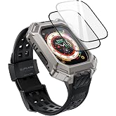 SUPCASE for Apple Watch Ultra 4/3/2/1 Case with 2X Screen Protector, Star | Military-Grade Protection, Rugged Metal Cover wit