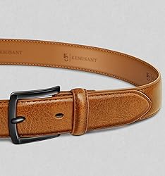 KEMISANT Men Belt-Genuine Leather Belt for Men