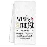 CIOJUNE Wine Kitchen Towels, Wine Gifts for Lovers Women, Bar Towels for Home Bar Kitchen, 16x24 Inch