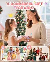 CAMCLID Kids Camera Instant Print 1080P 32GB Pink 2.0" Screen view 7
