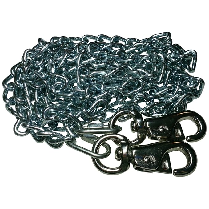 BeastMaster Twist Link TieOut Chain with Cattle Snaps