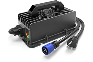 HULKGOO 67.2V 10A Battery Charger, eBike Fast Charger Compatible with Talaria Sting 4000 Series X3 L1E X3C MX3/MX4, 3 Prong Connector Power Supply Adapter, Waterproof Power Supply Adapter with Cooling Fan