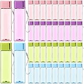 Mifoci 40 Pieces Water Bottle Bulk 17 oz Plastic Water Bottles Sport Drink Bottles with Handle Strap Adults Kids Reusable Large Water Bottles for Party Outdoor Children School Classroom
