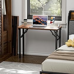 TEMI Small Computer Desk Folding Table - No