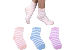 YONHTUTU 3 Pairs Aloe Socks, Aloe Infused Socks for Women, Fuzzy Moisturizing Socks, Spa Socks for Men, Lotion Socks Heel Socks for Dry Cracked Feet Women, Gel Socks Sleep Socks