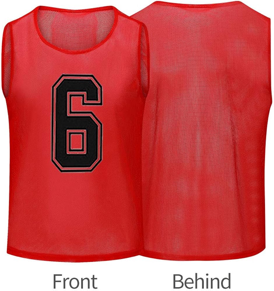 Antoyo Basketball Jersey，Pinnies Adult，Scrimmage Vests for Kids Soccer Training Equipment: Clothing